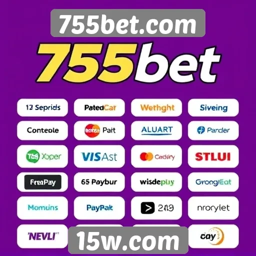 Métodos de pagamento disponíveis no 755bet